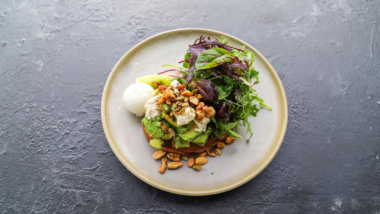 Avocado on Toasted Rye