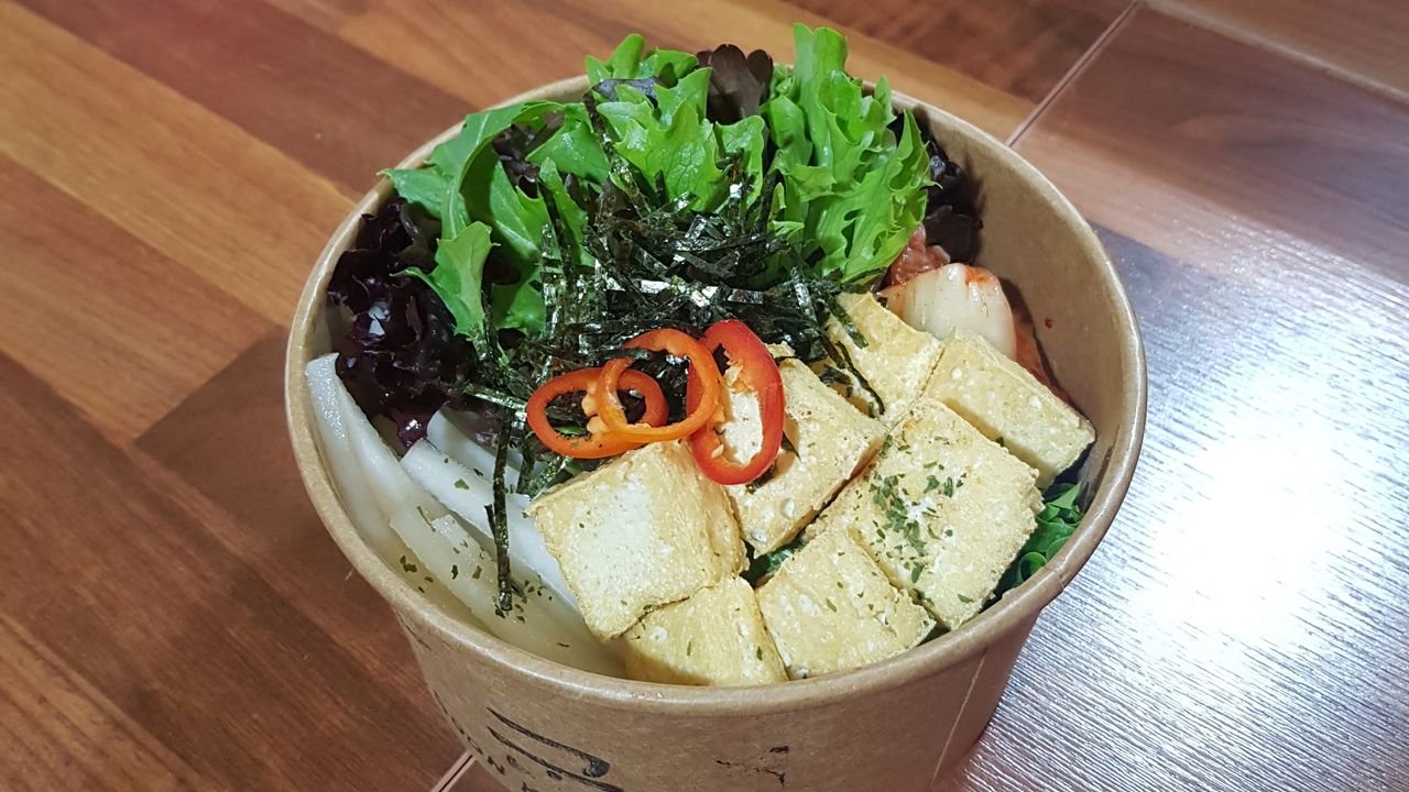Fried Tofu Mixed with Rice