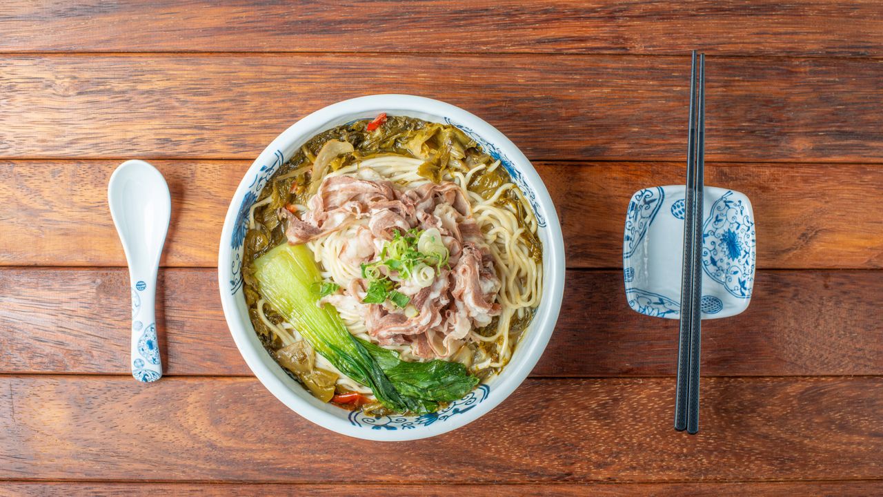 Pickled Cabbage Lamb Noodle Soup