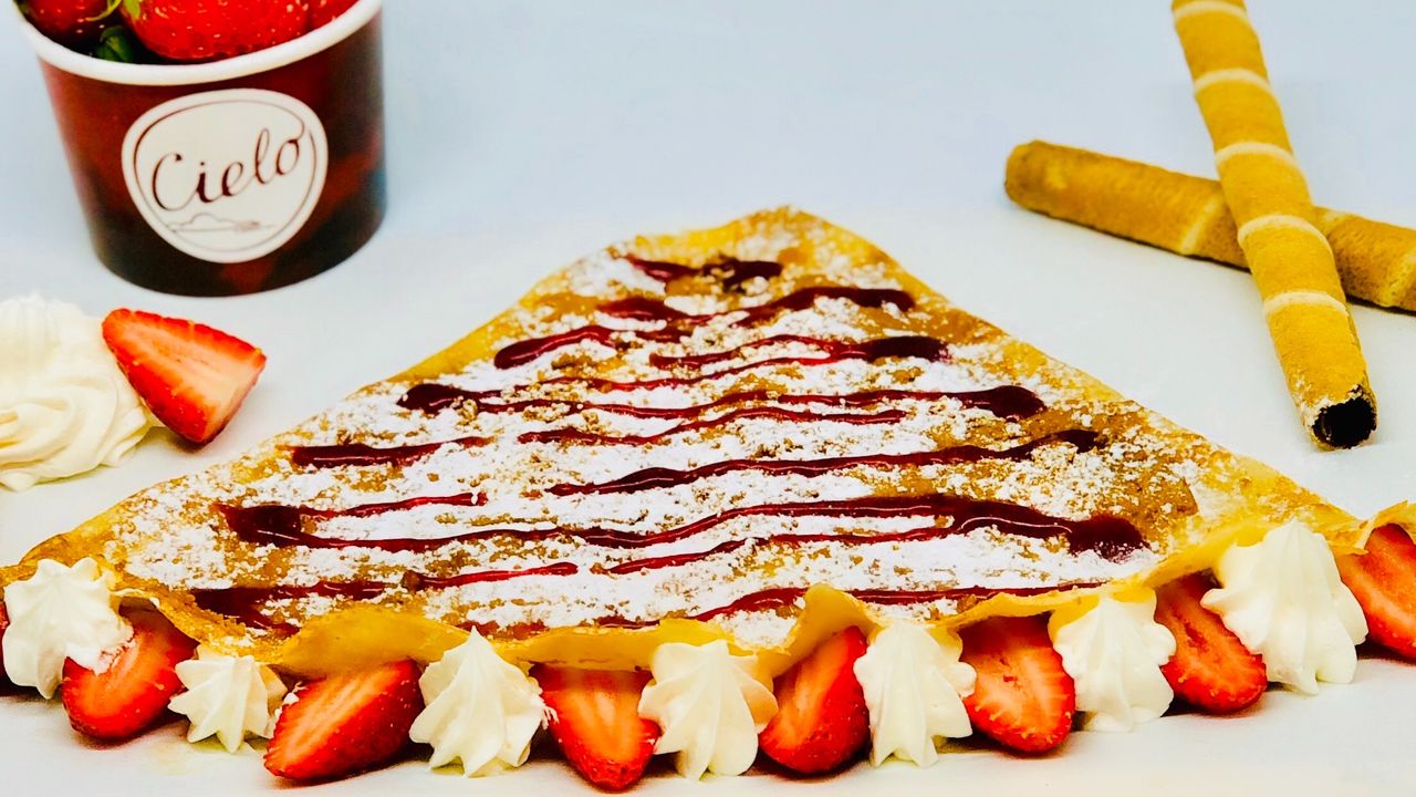 Strawberries And Cream Crepe