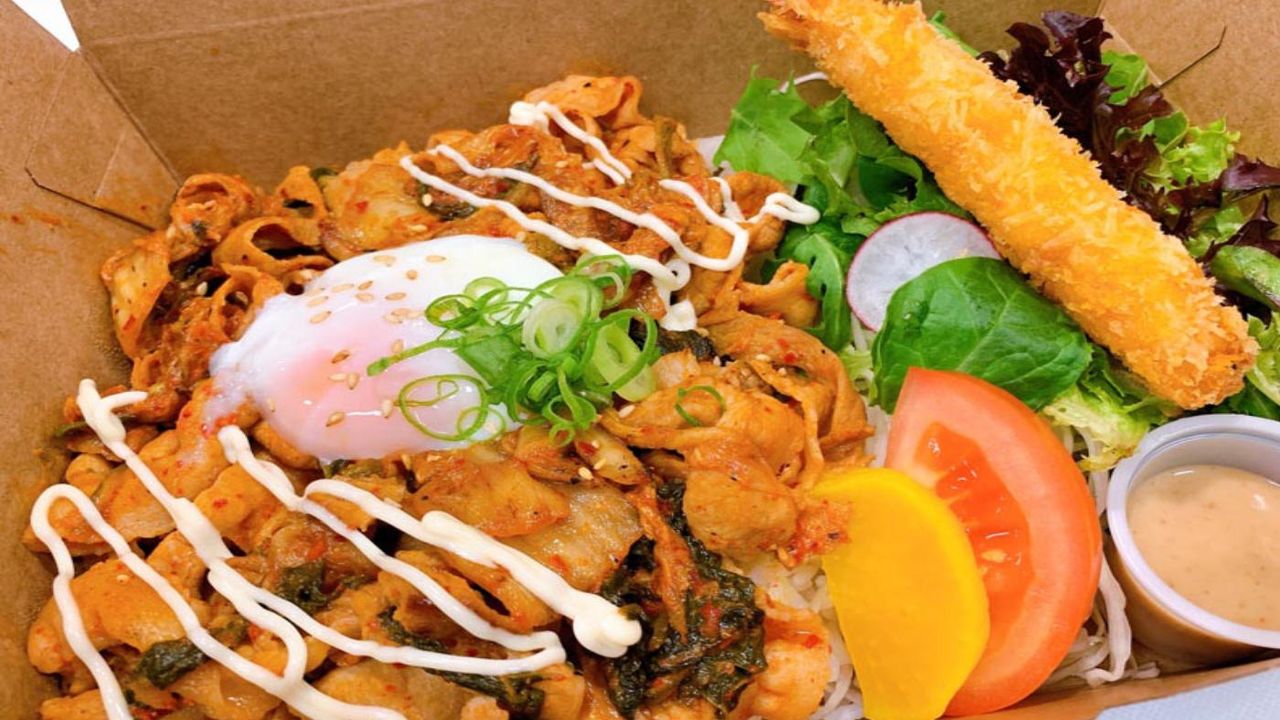 BBQ Pork Kimchi Bento