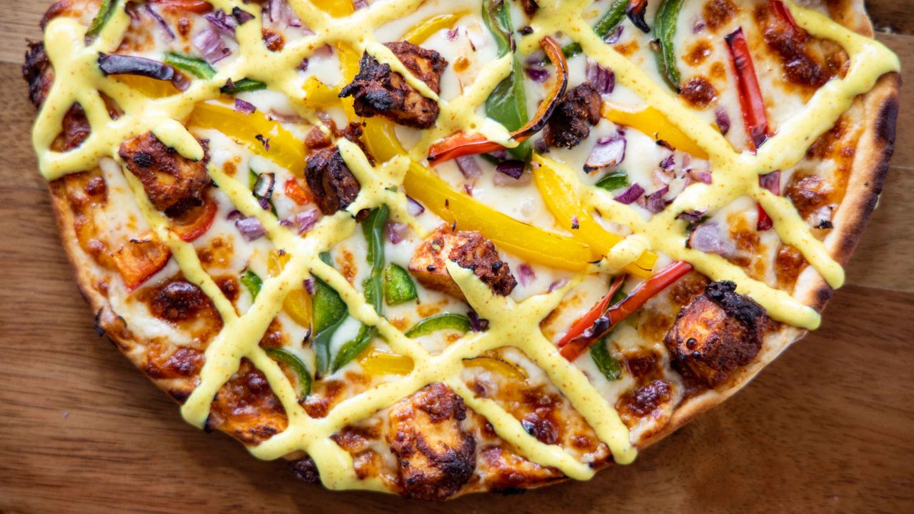 Paneer Tikka Masala Pizza