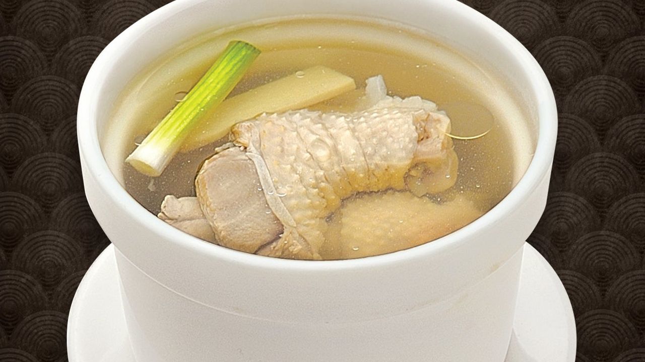 Chicken Soup Double Boiled with Chinese Rice Wine