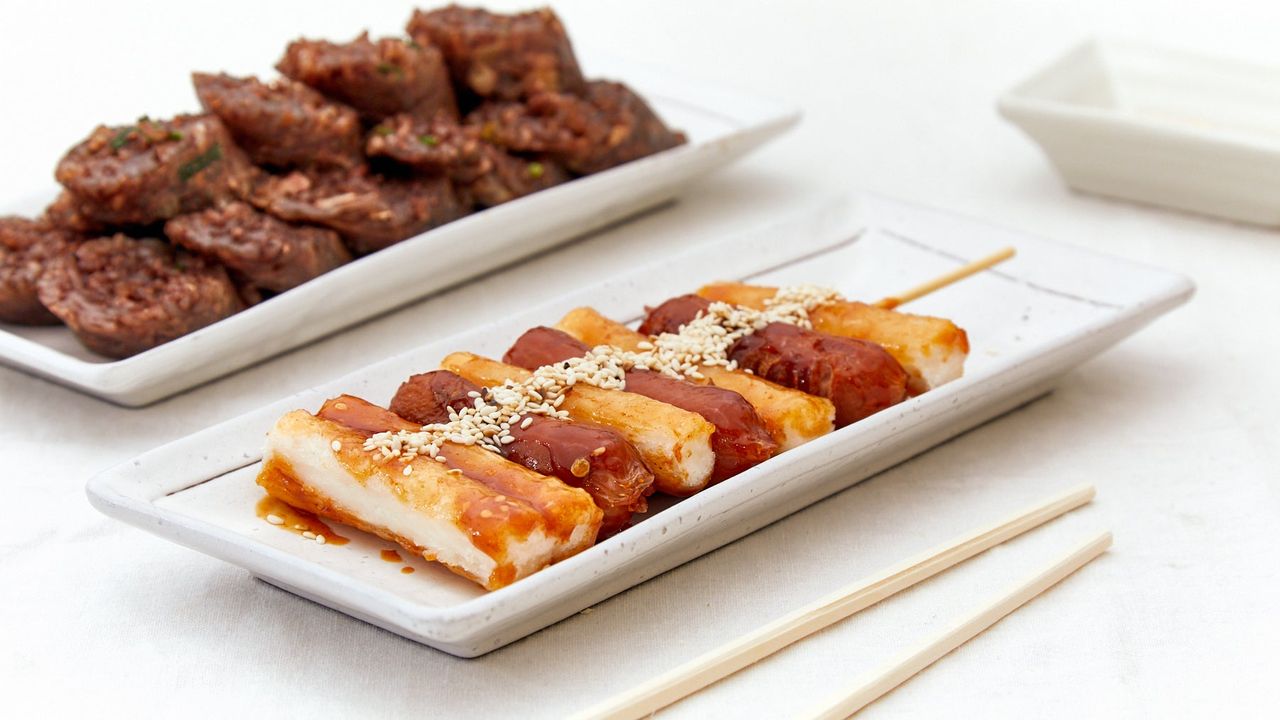 Sausage and Rice Cake