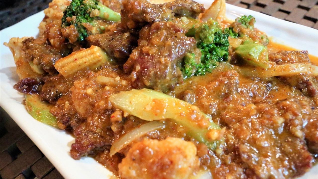 Satay Lamb with Vegetables