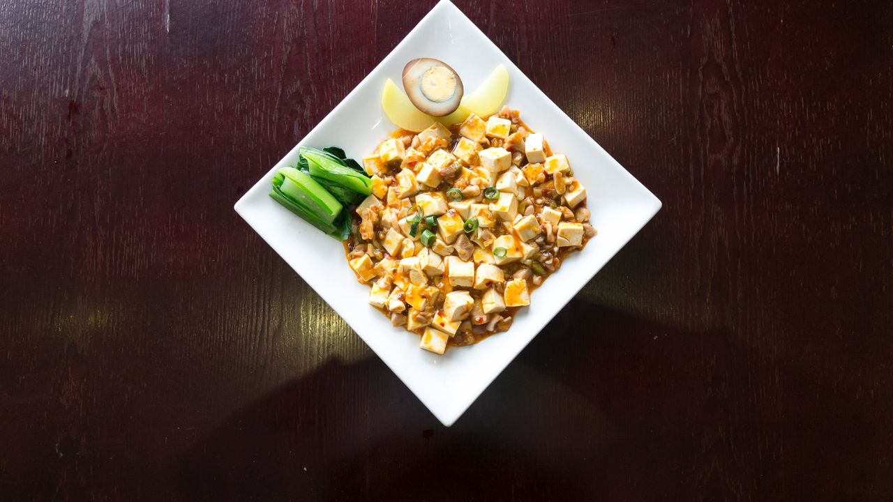 Mapo Tofu + Vegetable + Egg + Steam Rice