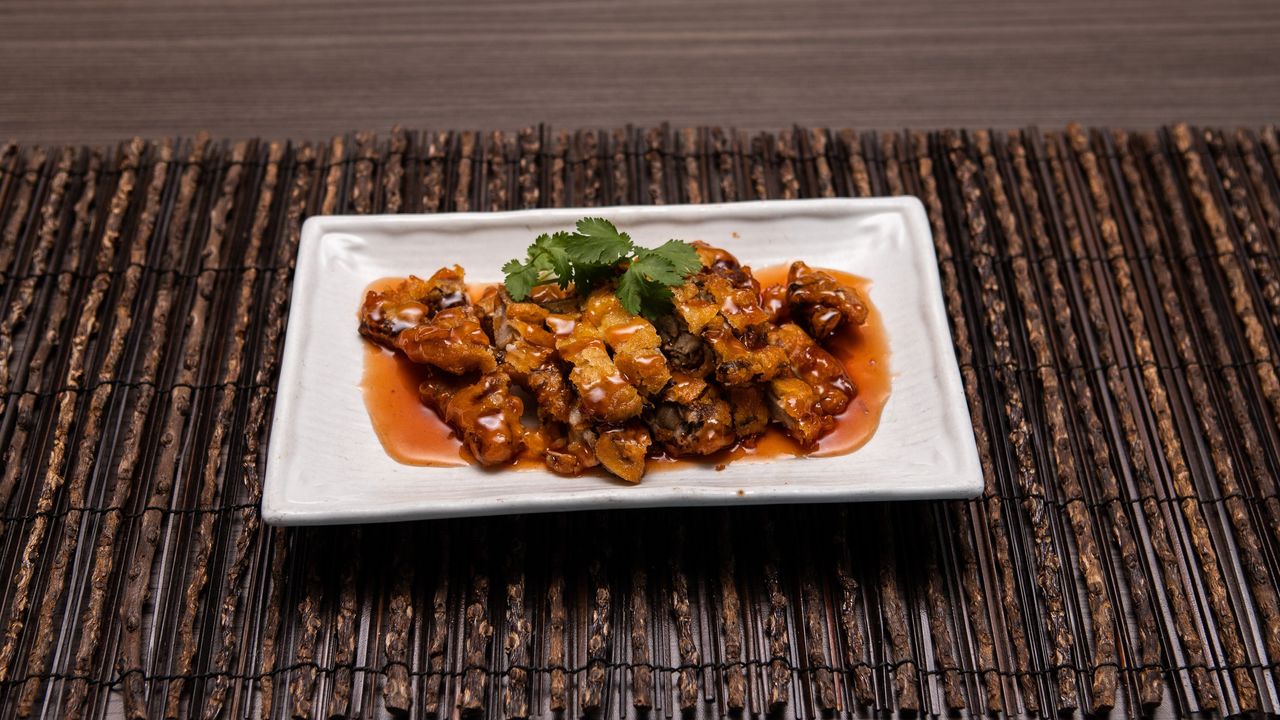 Fried Duck with Plum Sauce