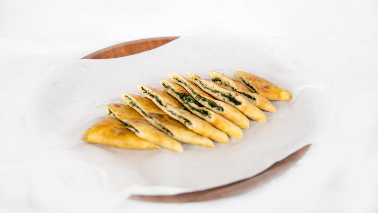 Spinach and Cheese Pide