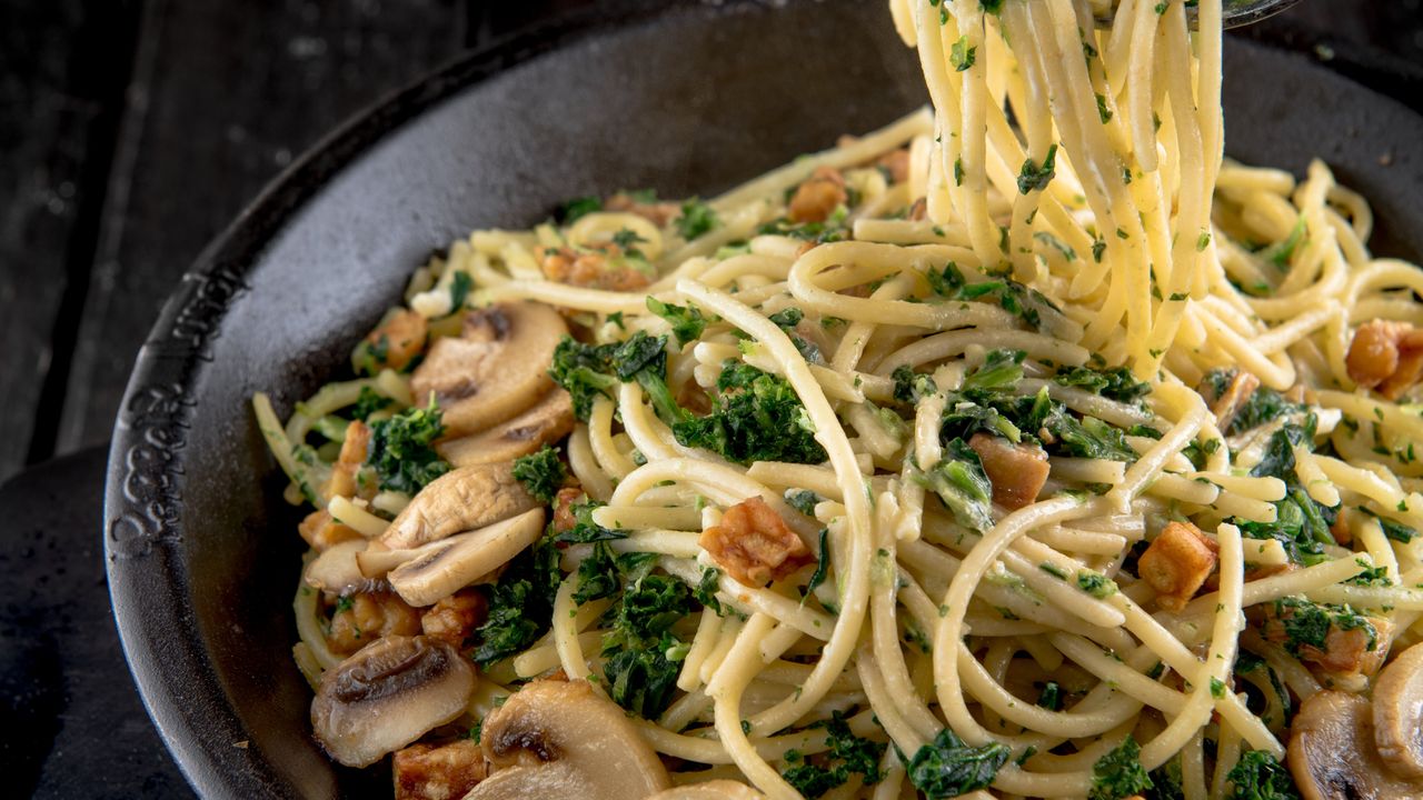 Kale and Spinach Pasta