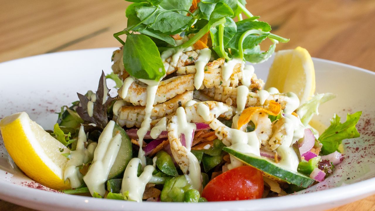 Calamari Fatoush Salad