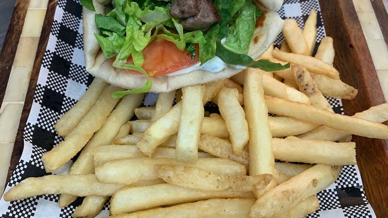Lamb Souvlaki Wrap