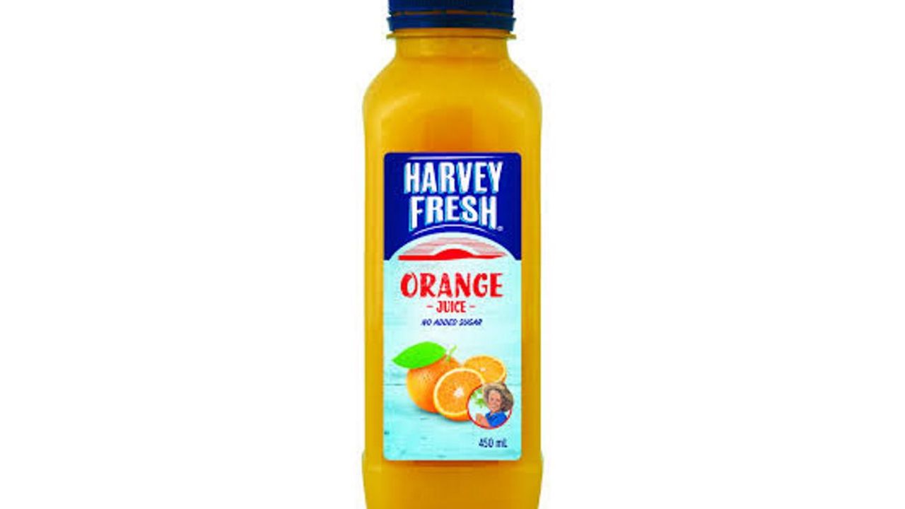 Harvey Fresh Orange Juice 100% (450ml)