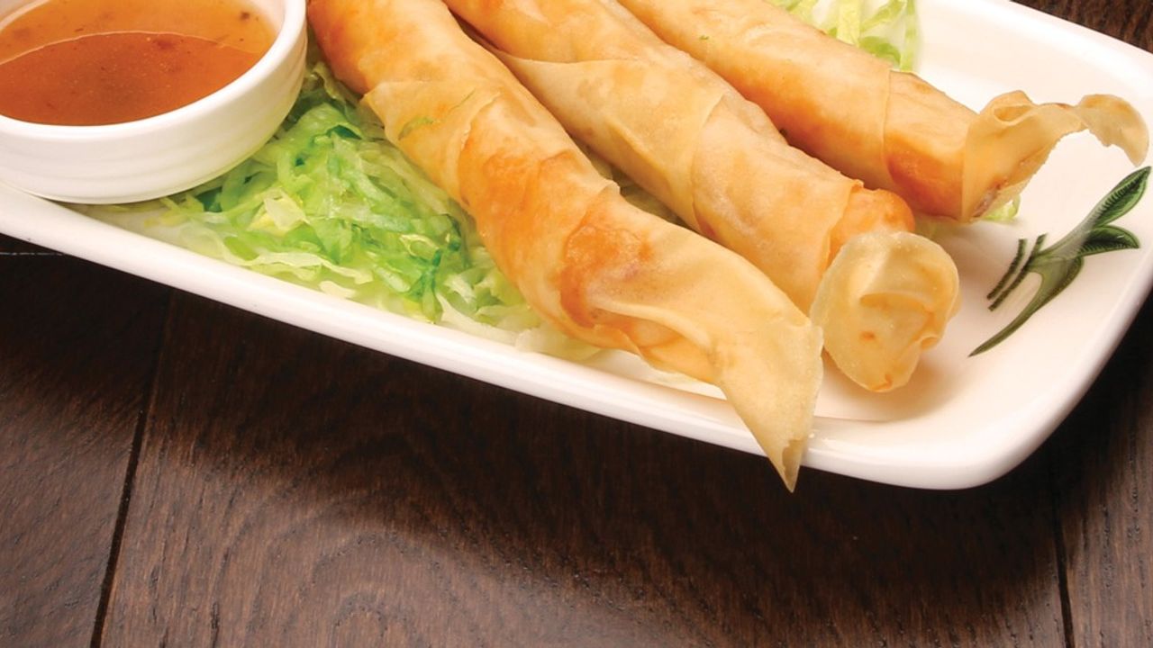 113. Garlic Prawn Spring Roll
