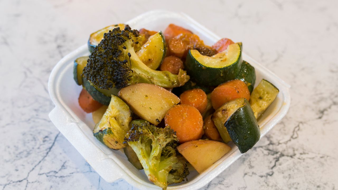 Marinated Roast Mixed Veggies