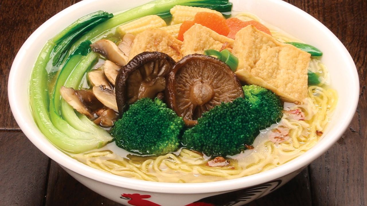 N14. Mushroom & Vegetable Noodle Soup