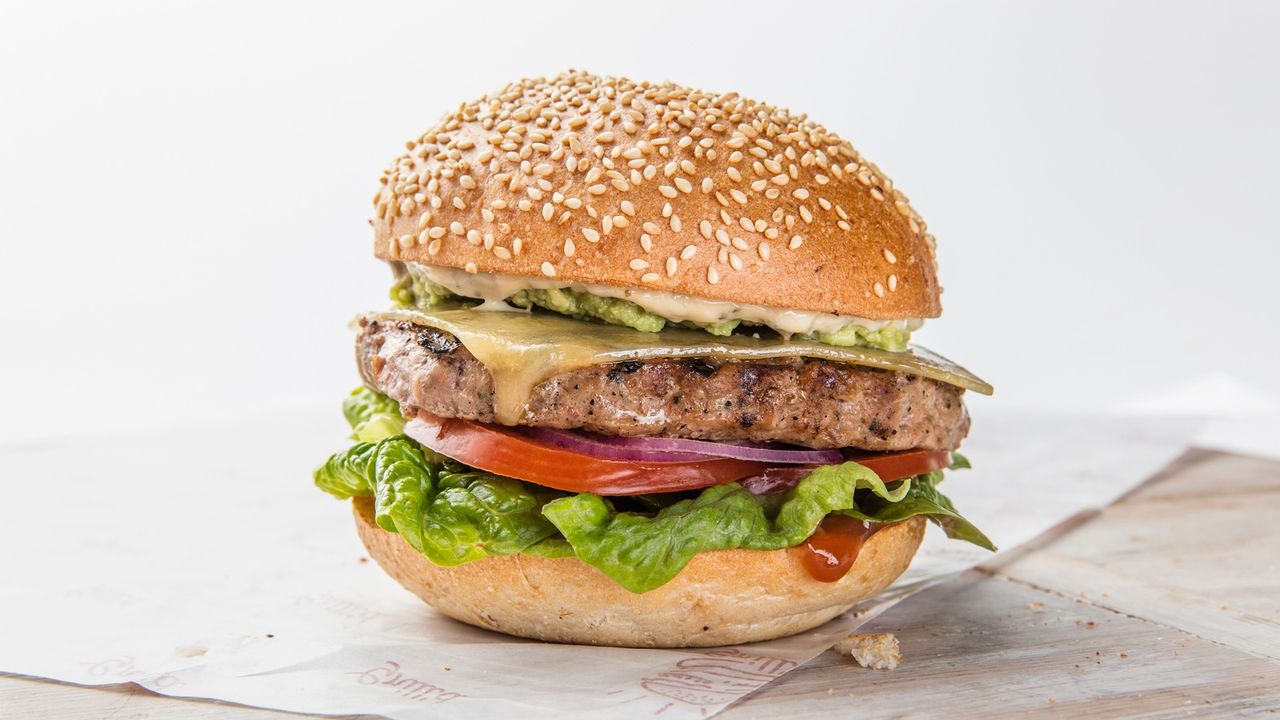 'Baa Baa' Burger (2660 kJ)