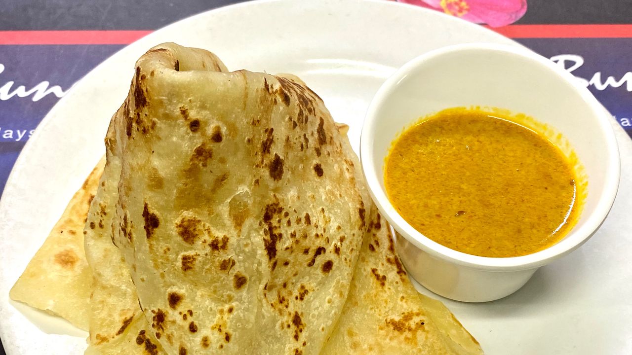 Roti with Peanut Sauce