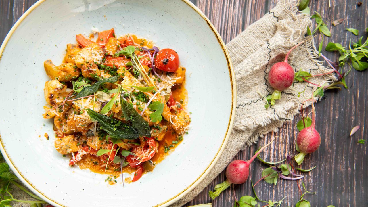 Parisienne Gnocchi, Zucchini, Cauliflower, Capsicum Piperade & Fried Sage