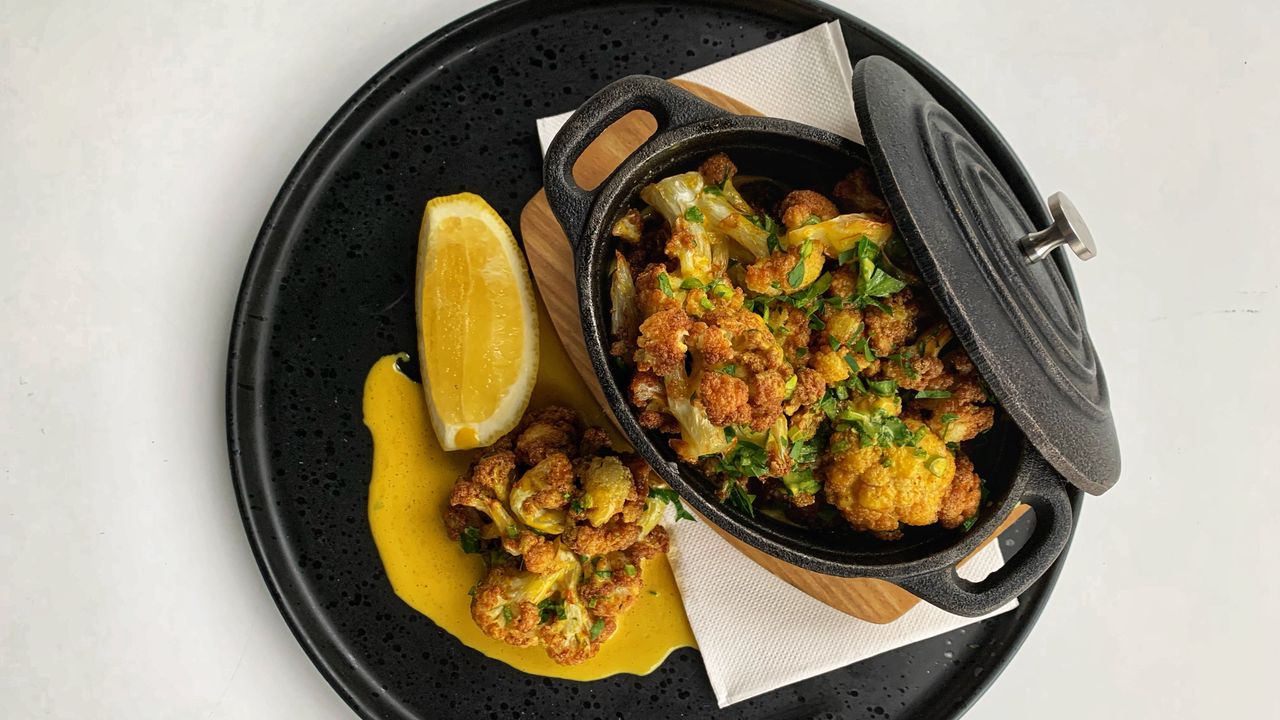 Cheesy Caramelised Cauliflower