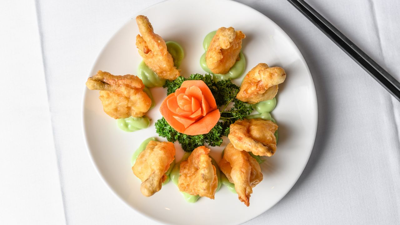 Green Wasabi Prawns