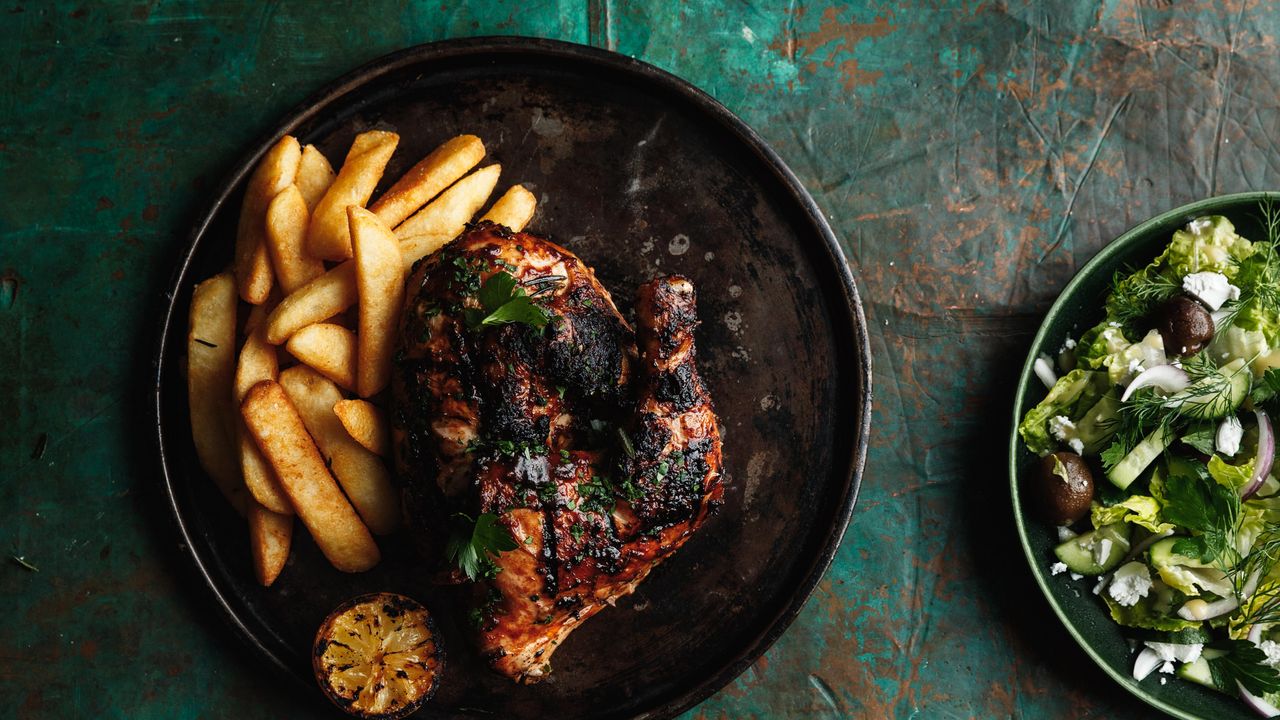 Butterflied Chicken & Chips