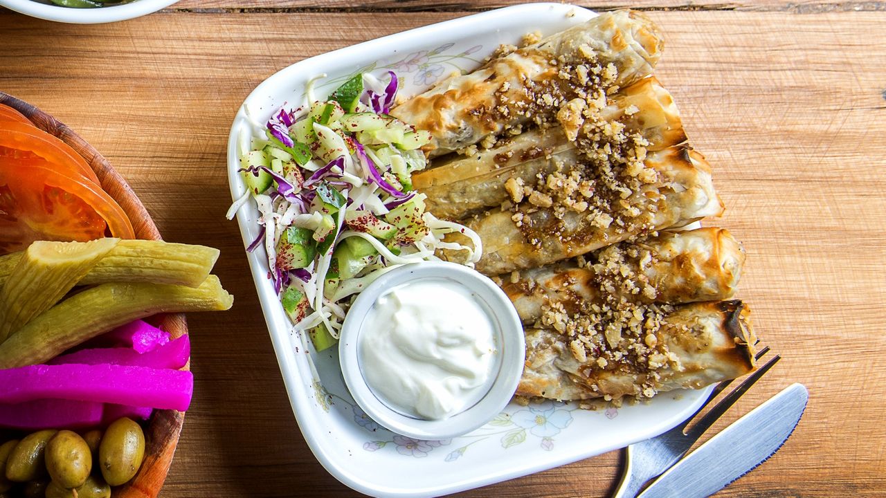 Lamb pastry fingers