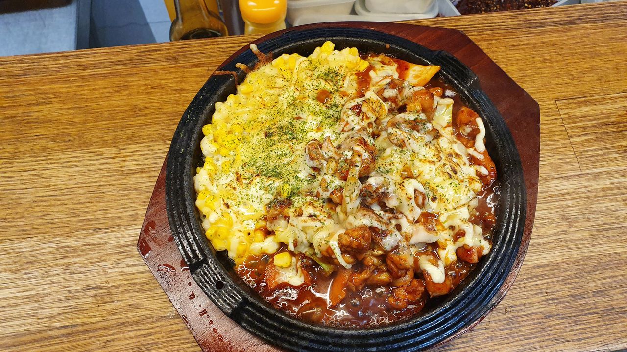 Corn Cheese Extra Spicy Chicken