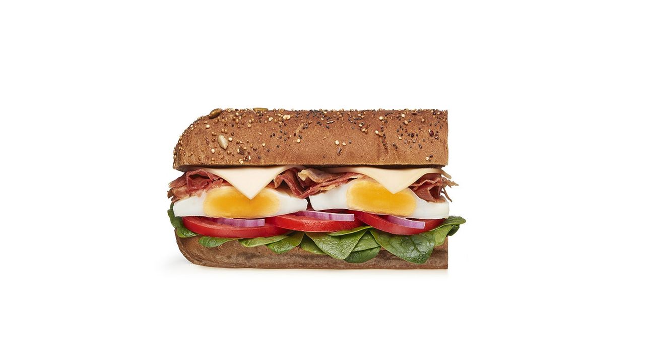 BBQ Bacon and Egg Subway Breakfast Six Inch