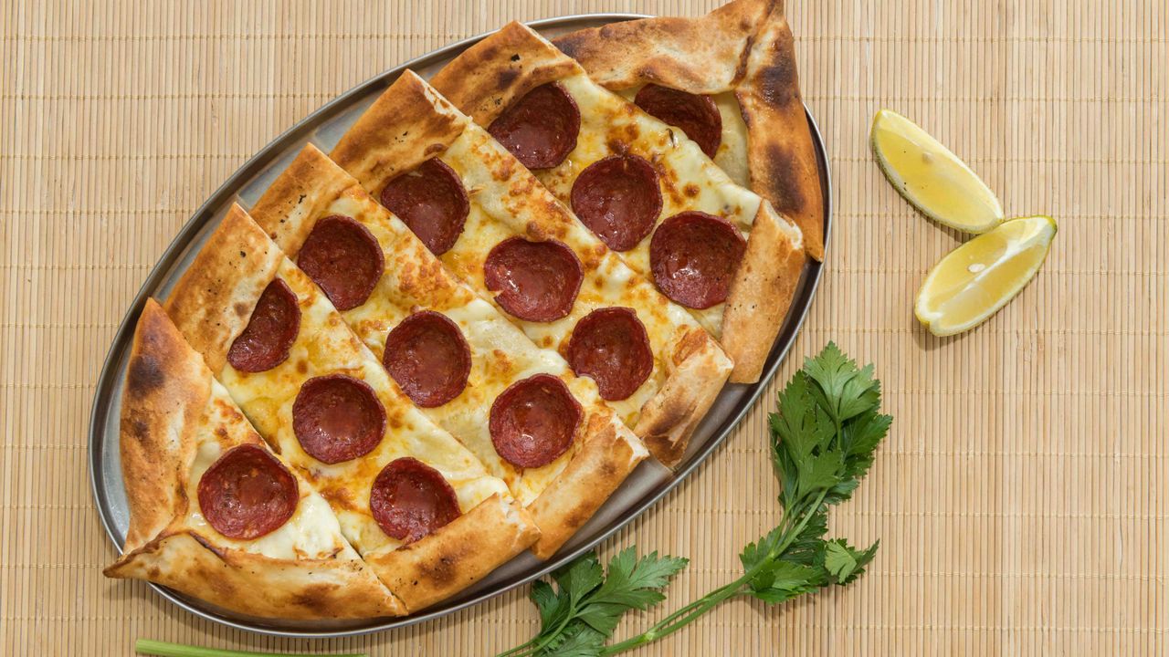 Turkish Salami (Sucuk) Pide