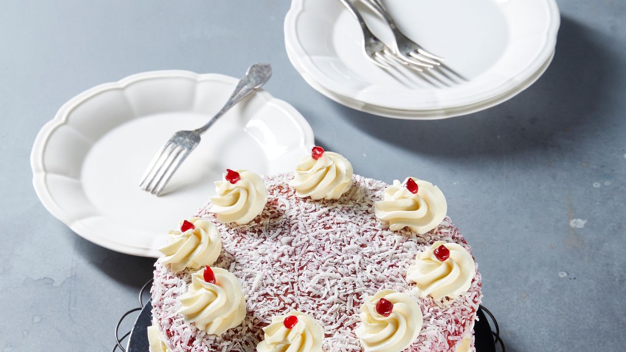 Raspberry Lamington Sponge