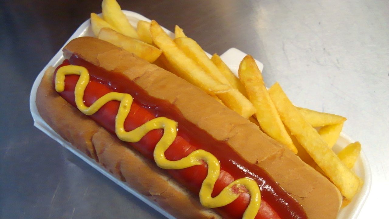 Hot Dog with Fries