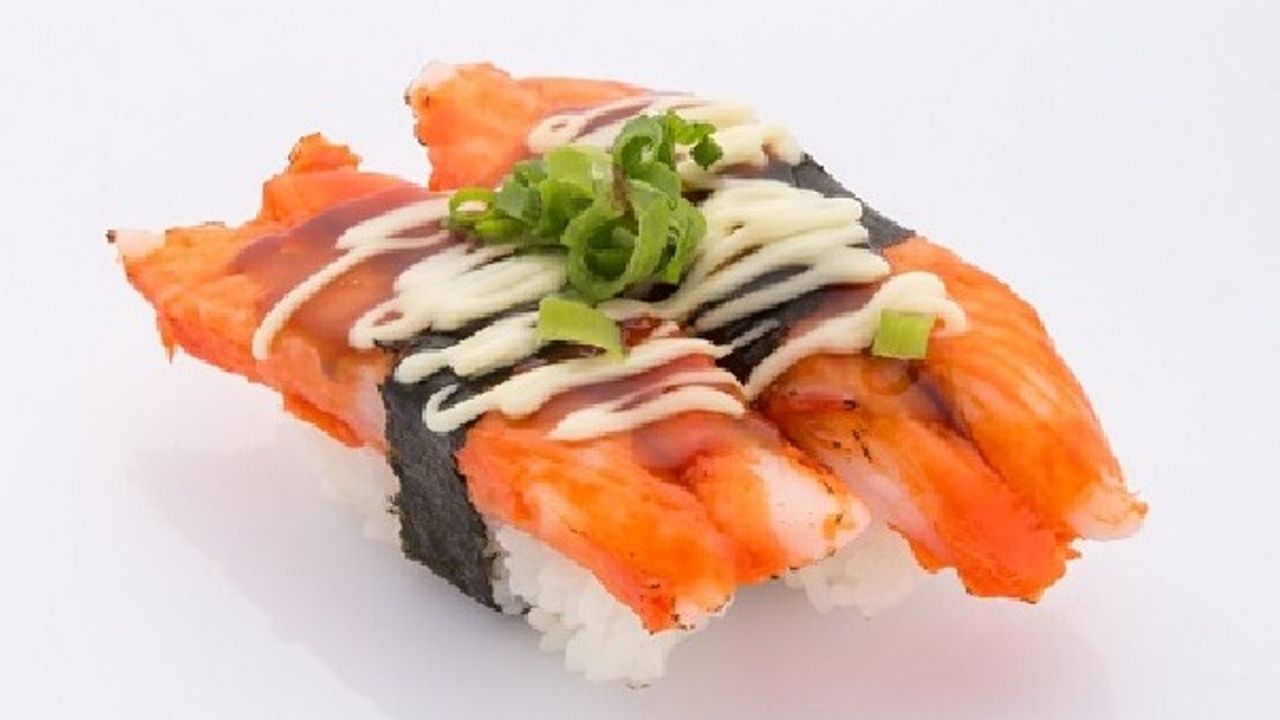 Aburi Teri Mayo Crabstick Nigiri