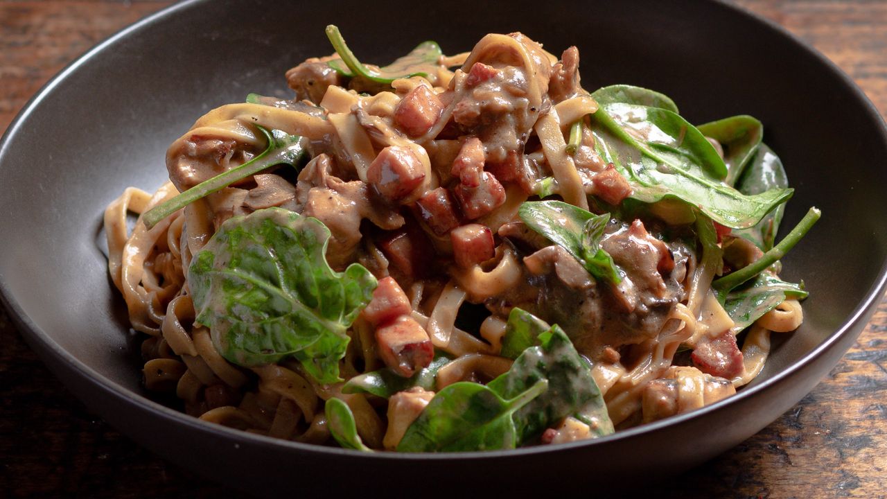Chicken, Mushroom & Bacon Linguini
