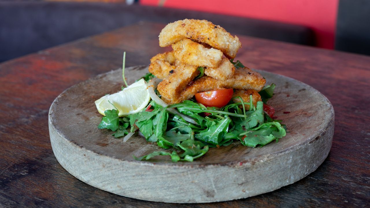 Smoked Paprika Squid Salad