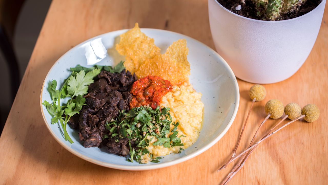 Mushrooms and Grits (GF)(V)