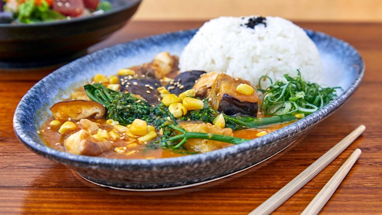 Vegetable Curry Rice Bowl (v, vg)