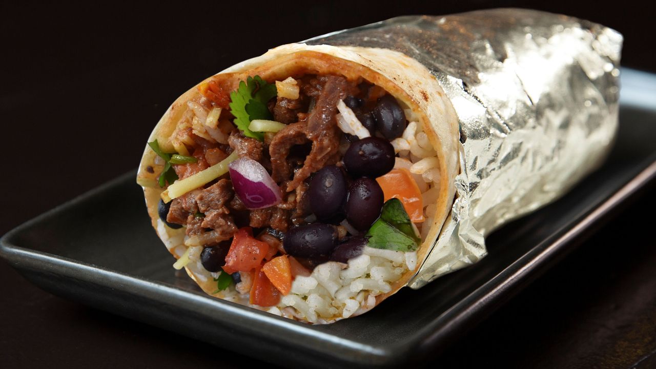 Tender Marinated Steak Burrito
