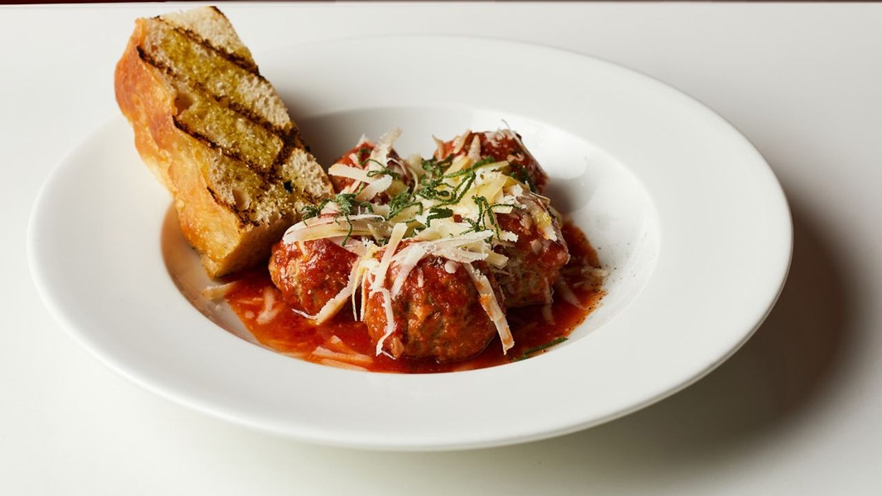 Pork & Veal Meatballs, Focaccia