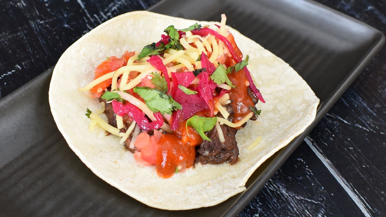 Slow-Cooked Pulled Beef Taco (GF Option)