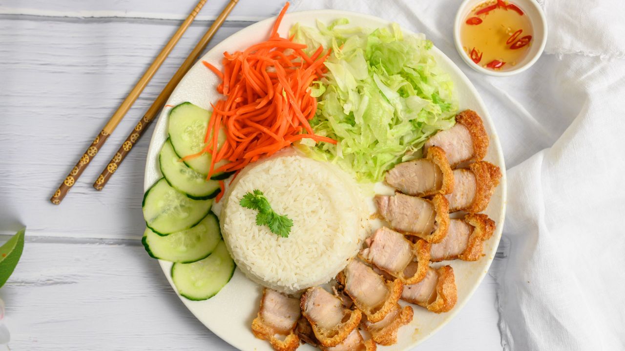 Crispy Pork Belly on Rice