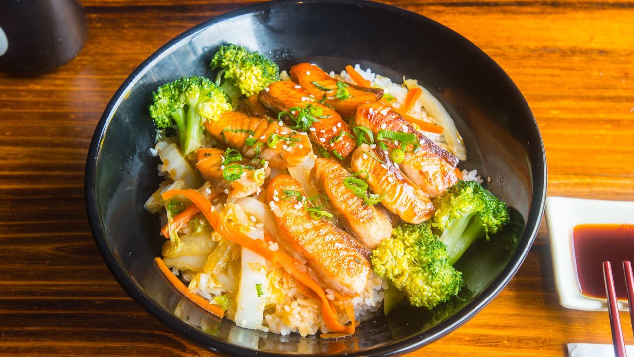 Teriyaki Salmon Don