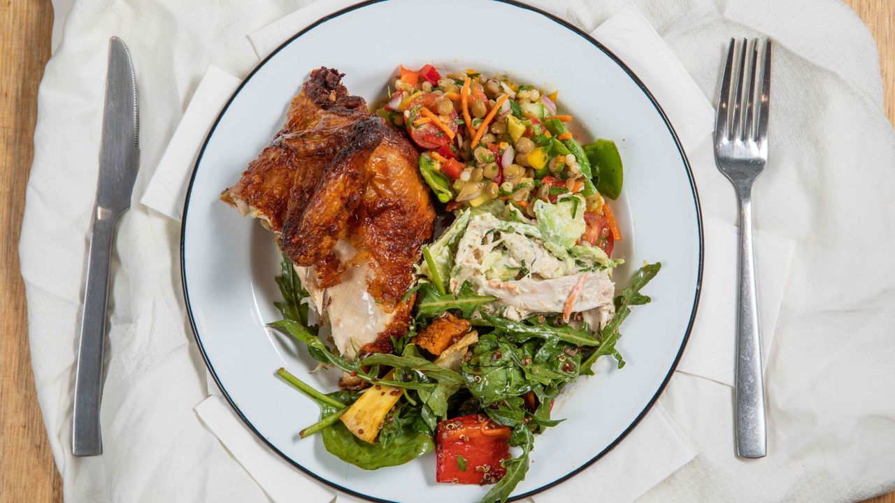 Quarter Chicken & Salad