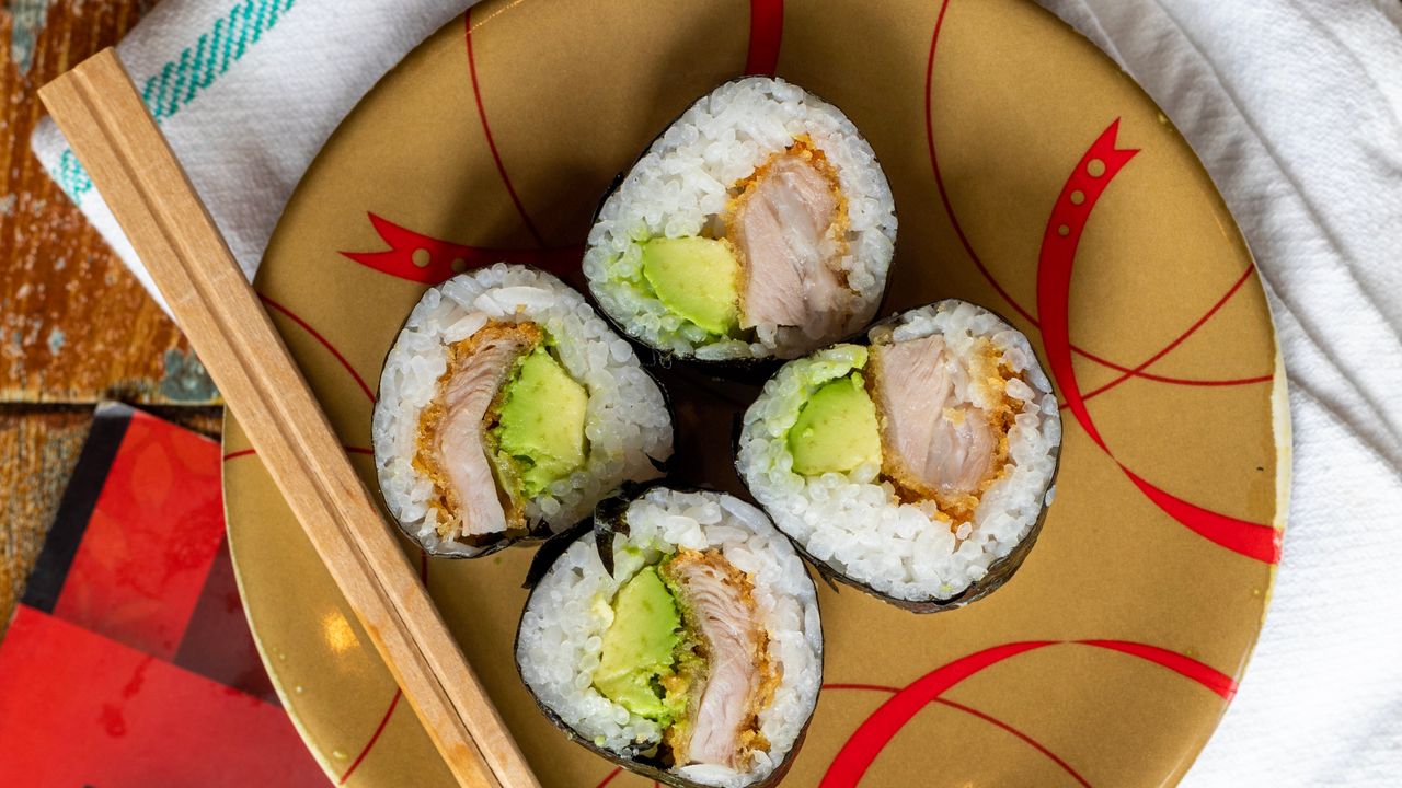 Crispy Chicken and Avocado Roll