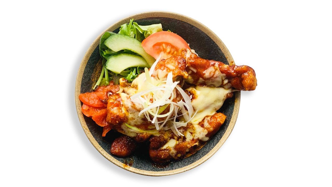 Spicy Cheese Chicken Rice Bowl