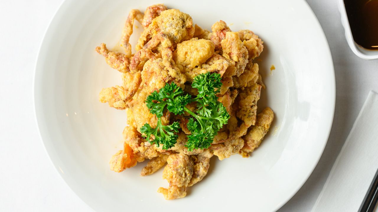 Soft Shell Crab with Golden Egg Yolk