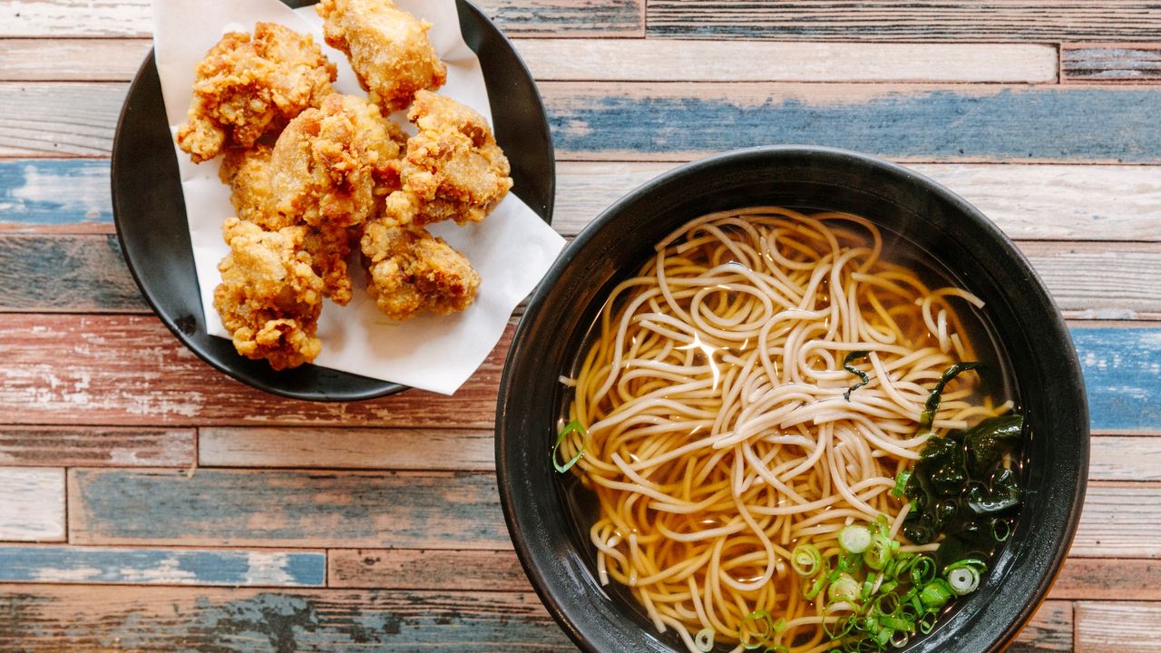 Karaage Fried Chicken Soba