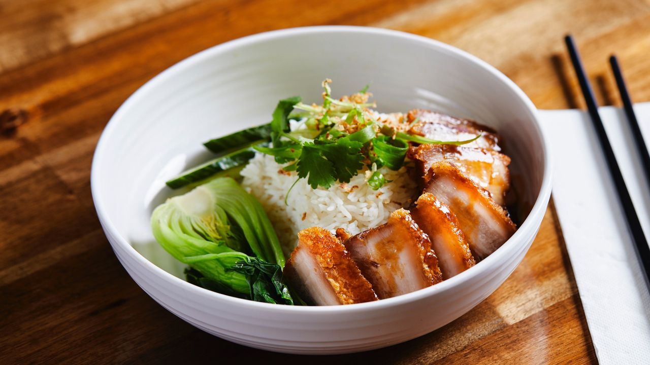 Roasted Pork Belly on Rice