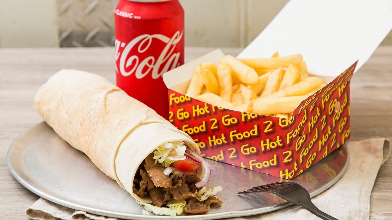Large Kebab (Chicken or Lamb) + Large Chips + Can of Drink