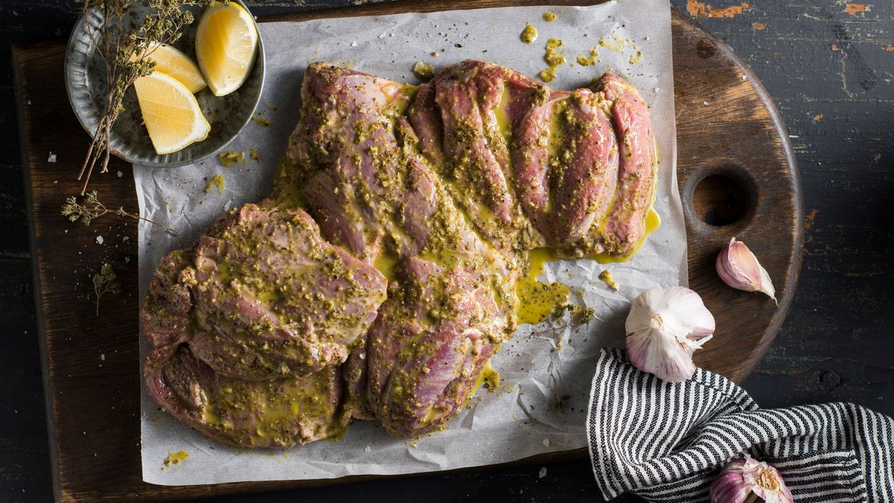 Butterflied Shoulder of Lamb - Greek Marinade 1.2kg