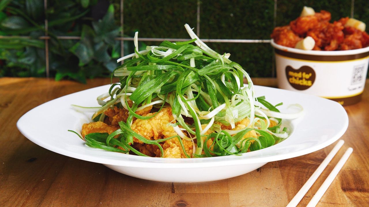 Fried Chicken with Spring Onion